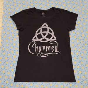 🧙‍♀️ Charmed 🪄 Shirt Black Silver Womens Large 🔥 Witches Witch 📺 TV Show 💎